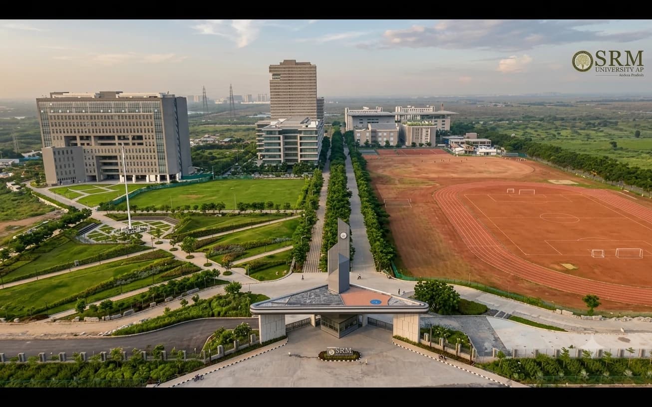 SRM University-AP Campus Aerial Overview